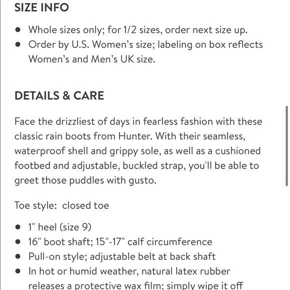 Hunter Tall Matte Flat Wellie Rain Boots UK 4 US 5 - Picture 2 of 9